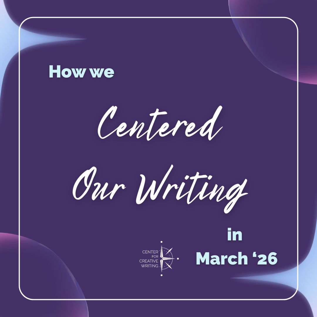 how we centered our writing in March 2026 on purple background via Canva