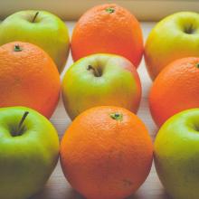 oranges and green apples